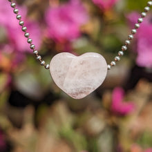 Load image into Gallery viewer, Morganite heart pendant
