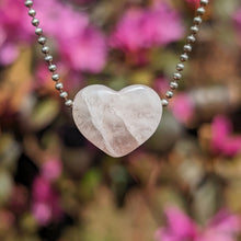 Load image into Gallery viewer, Morganite heart pendant

