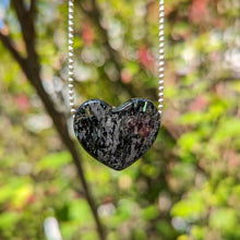 Load image into Gallery viewer, Nuummite 17.7 gram heart pendant
