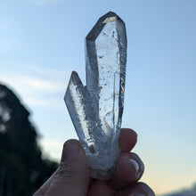 Load image into Gallery viewer, Lemurian Quartz raw crystal Twin
