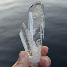 Ladda upp bild till gallerivisning, Lemurian Quartz raw crystal Twin
