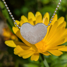 Load image into Gallery viewer, Pink Amethyst heart pendant
