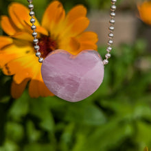 Load image into Gallery viewer, Kunzite heart pendant
