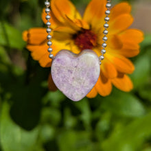 Load image into Gallery viewer, Barite heart pendant
