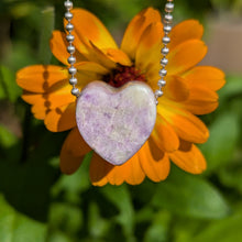 Load image into Gallery viewer, Barite heart pendant
