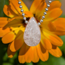 Load image into Gallery viewer, Morganite dainty teardrop pendant
