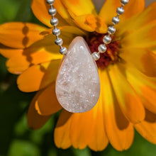 Load image into Gallery viewer, Morganite dainty teardrop pendant
