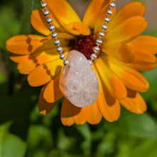 Load image into Gallery viewer, Morganite dainty teardrop pendant
