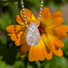 Load image into Gallery viewer, Morganite dainty teardrop pendant
