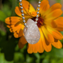 Load image into Gallery viewer, Morganite dainty teardrop pendant
