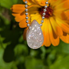 Load image into Gallery viewer, Morganite dainty teardrop pendant
