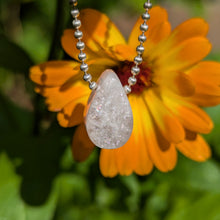 Load image into Gallery viewer, Morganite dainty teardrop pendant
