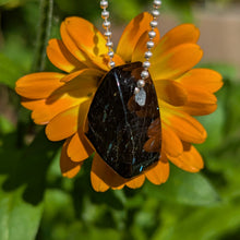 Load image into Gallery viewer, Nuummite freeform pendant
