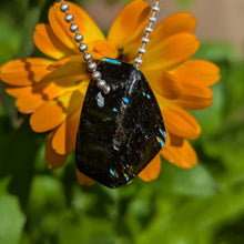 Load image into Gallery viewer, Nuummite freeform pendant
