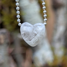 Load image into Gallery viewer, Phantom Quartz small heart pendant

