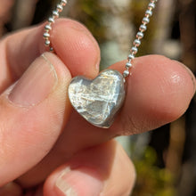 Load image into Gallery viewer, Black Moonstone small heart pendant
