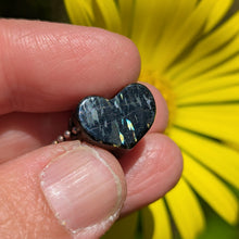 Load image into Gallery viewer, Genuine Nuummite heart pendant 5
