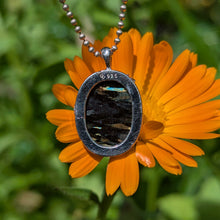 Indlæs billede til gallerivisning Nuummite in 925 silver star bezel pendant #2
