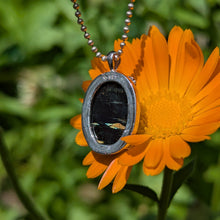 Indlæs billede til gallerivisning Nuummite in 925 silver star bezel pendant #2
