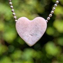Indlæs billede til gallerivisning Pink/purple Amethyst heart pendant
