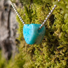 Ladda upp bild till gallerivisning, Amazonite heart pendant
