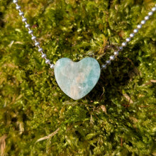 Ladda upp bild till gallerivisning, Amazonite heart pendant
