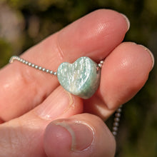 Ladda upp bild till gallerivisning, Amazonite heart pendant

