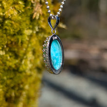 Load image into Gallery viewer, Indonesian Opalized Wood in 925 silver pendant
