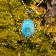 Load image into Gallery viewer, Indonesian Opalized Wood in 925 silver pendant

