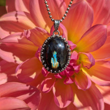 Load image into Gallery viewer, Nuummite in 925 silver bezel pendant #3
