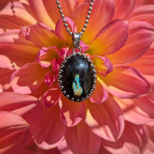 Load image into Gallery viewer, Nuummite in 925 silver bezel pendant #3
