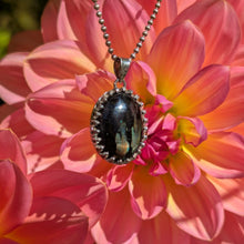 Load image into Gallery viewer, Nuummite in 925 silver bezel pendant #3
