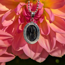 Load image into Gallery viewer, Nuummite in 925 silver bezel pendant #4
