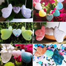 Indlæs billede til gallerivisning Pink/purple Amethyst heart pendant
