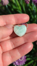 Load and play video in Gallery viewer, Aquamarine heart pendant
