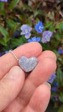 Load and play video in Gallery viewer, Lepidolite heart pendant
