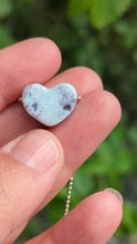 Load and play video in Gallery viewer, Pegmatite heart pendant
