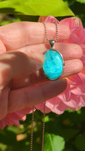 Load and play video in Gallery viewer, Large Indonesian Opalized Wood in 925 silver pendant #2
