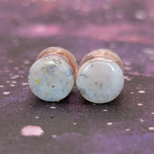 Load image into Gallery viewer, 00g (10mm) Pink Amethyst druzy plugs
