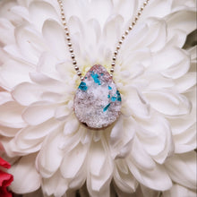 Load image into Gallery viewer, Dioptase raindrop pendant
