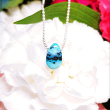 Load image into Gallery viewer, Opalized wood tiny pendant
