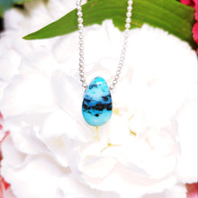 Load image into Gallery viewer, Opalized wood tiny pendant
