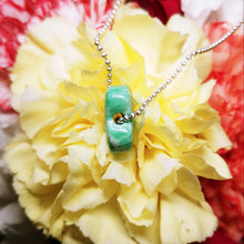 Load image into Gallery viewer, Variscite butterfly wing pendant
