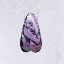 Load image into Gallery viewer, Large Sugilite heart pendant
