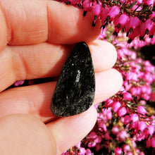 Load image into Gallery viewer, Nuummite with Pyrrhotite cabochon
