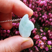 Load image into Gallery viewer, Aquamarine wing pendant 1

