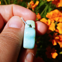 Load image into Gallery viewer, Chrysoprase wing pendant
