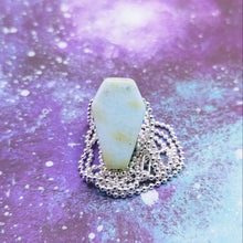 Load image into Gallery viewer, Chrysoprase coffin pendant
