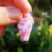 Load image into Gallery viewer, Fluorite coffin pendant

