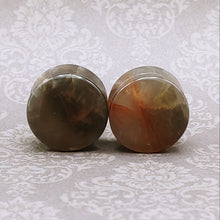 Load image into Gallery viewer, 3/4&quot; (19mm) Black Moonstone plugs
